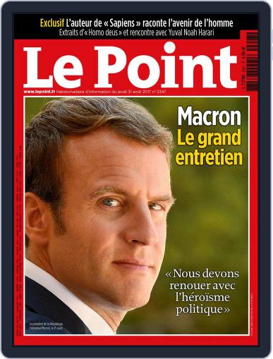 Le Point August 31st, 2017 Digital Back Issue Cover