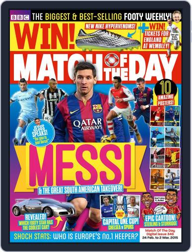 Match Of The Day January 31st, 2015 Digital Back Issue Cover