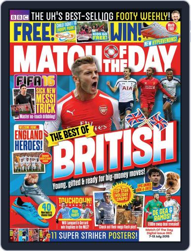 Match Of The Day July 7th, 2015 Digital Back Issue Cover