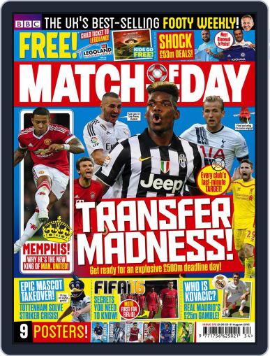 Match Of The Day August 25th, 2015 Digital Back Issue Cover