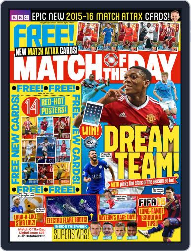 Match Of The Day October 6th, 2015 Digital Back Issue Cover