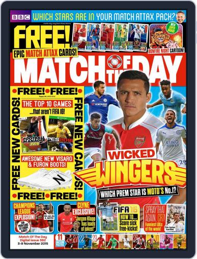 Match Of The Day November 3rd, 2015 Digital Back Issue Cover