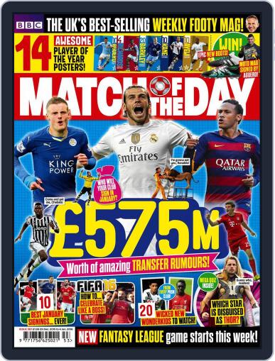 Match Of The Day December 29th, 2015 Digital Back Issue Cover