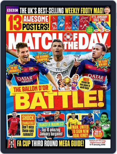 Match Of The Day January 1st, 2016 Digital Back Issue Cover