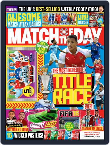 Match Of The Day February 3rd, 2016 Digital Back Issue Cover