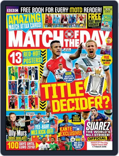 Match Of The Day March 3rd, 2016 Digital Back Issue Cover