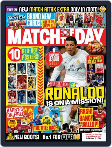 Match Of The Day March 10th, 2016 Digital Back Issue Cover