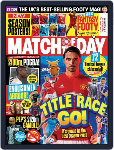 Match Of The Day August 3rd, 2016 Digital Back Issue Cover