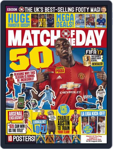 Match Of The Day August 16th, 2016 Digital Back Issue Cover