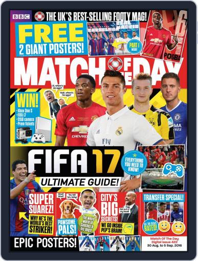 Match Of The Day August 30th, 2016 Digital Back Issue Cover