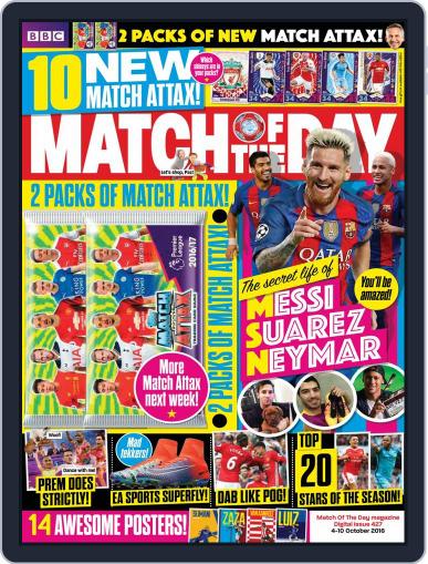 Match Of The Day October 4th, 2016 Digital Back Issue Cover