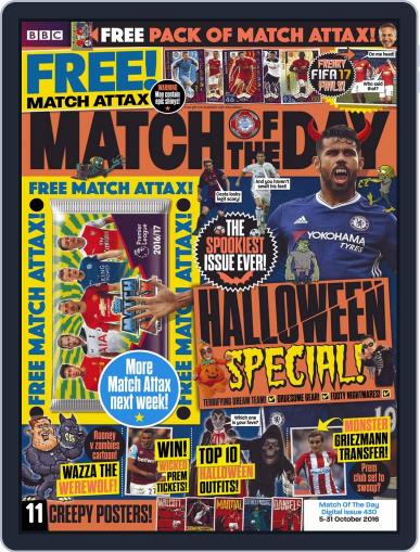 Match Of The Day October 25th, 2016 Digital Back Issue Cover