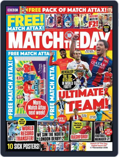 Match Of The Day November 1st, 2016 Digital Back Issue Cover