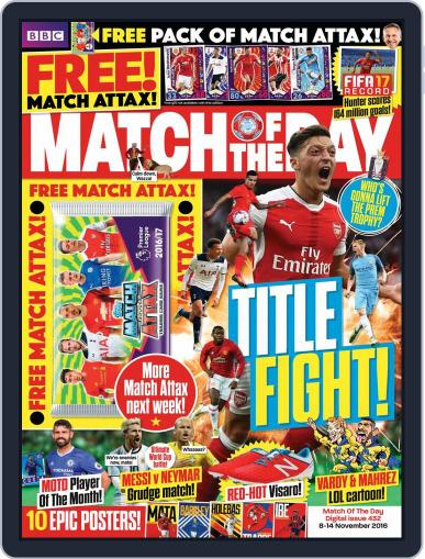 Match Of The Day November 8th, 2016 Digital Back Issue Cover
