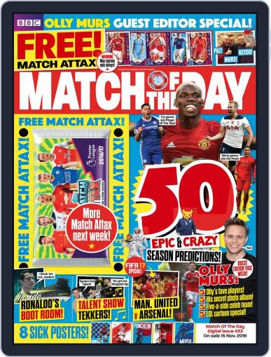 Match Of The Day November 15th, 2016 Digital Back Issue Cover