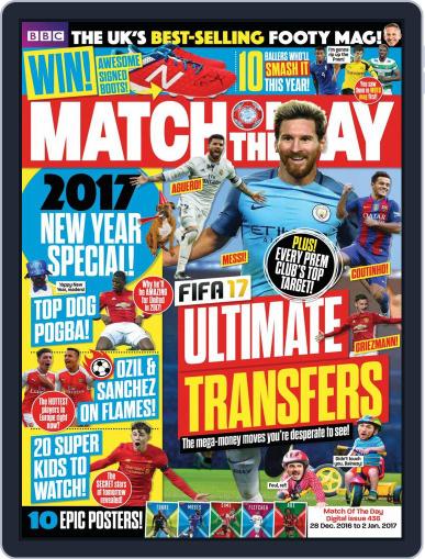 Match Of The Day December 28th, 2016 Digital Back Issue Cover