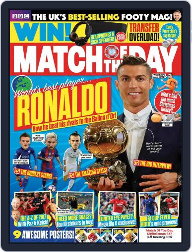 Match Of The Day January 3rd, 2017 Digital Back Issue Cover