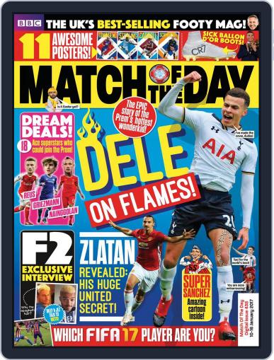 Match Of The Day January 10th, 2017 Digital Back Issue Cover