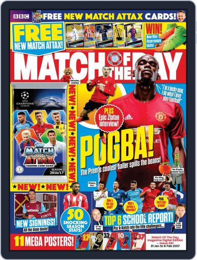 Match Of The Day January 31st, 2017 Digital Back Issue Cover
