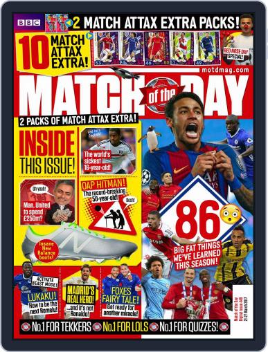 Match Of The Day March 22nd, 2017 Digital Back Issue Cover