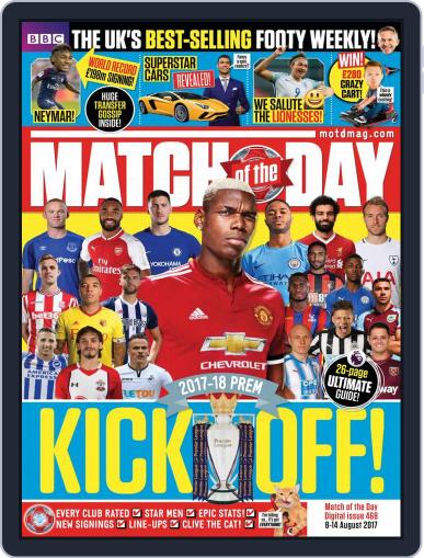 Match Of The Day August 8th, 2017 Digital Back Issue Cover