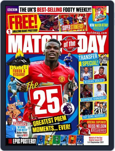 Match Of The Day September 6th, 2017 Digital Back Issue Cover