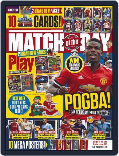 Match Of The Day November 14th, 2017 Digital Back Issue Cover
