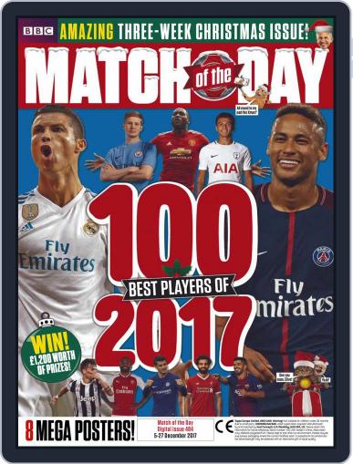 Match Of The Day December 5th, 2017 Digital Back Issue Cover