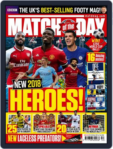 Match Of The Day December 28th, 2017 Digital Back Issue Cover