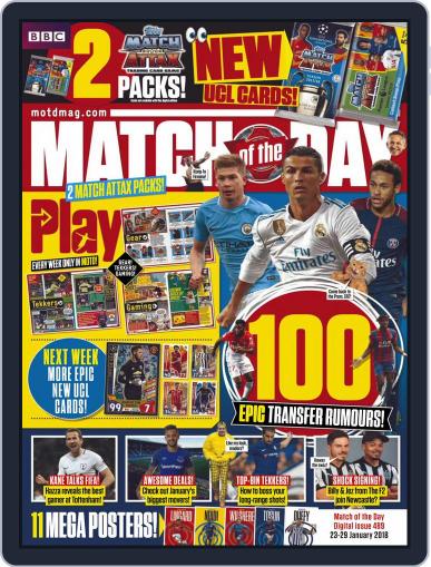 Match Of The Day January 23rd, 2018 Digital Back Issue Cover