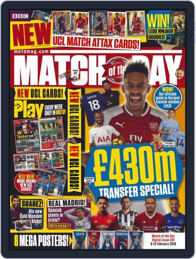 Match Of The Day February 4th, 2018 Digital Back Issue Cover