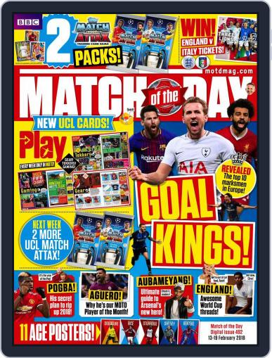 Match Of The Day February 13th, 2018 Digital Back Issue Cover