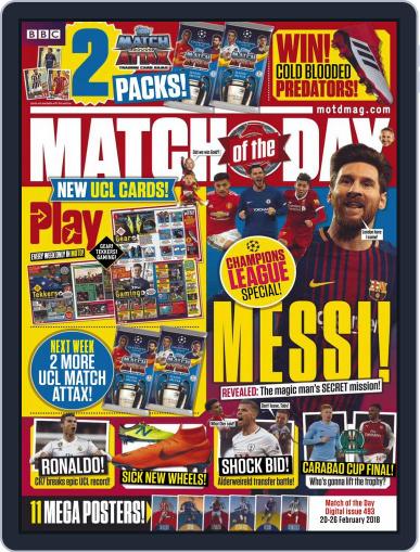 Match Of The Day February 20th, 2018 Digital Back Issue Cover