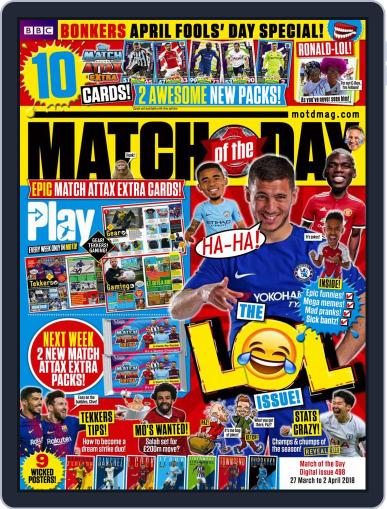 Match Of The Day March 27th, 2018 Digital Back Issue Cover