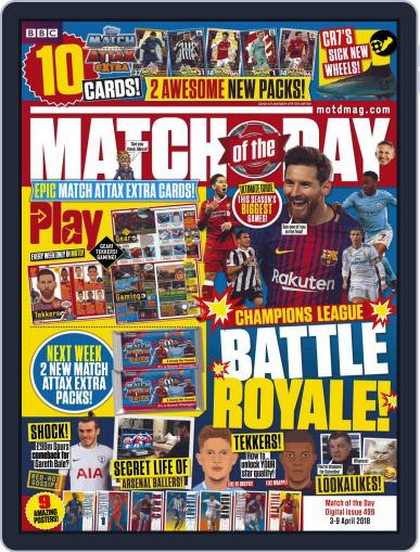Match Of The Day April 3rd, 2018 Digital Back Issue Cover