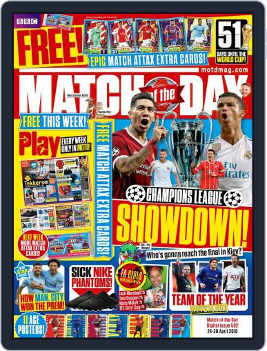 Match Of The Day April 24th, 2018 Digital Back Issue Cover