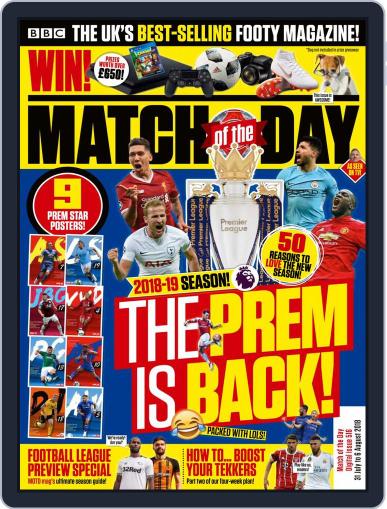 Match Of The Day July 31st, 2018 Digital Back Issue Cover