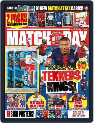 Match Of The Day October 30th, 2018 Digital Back Issue Cover