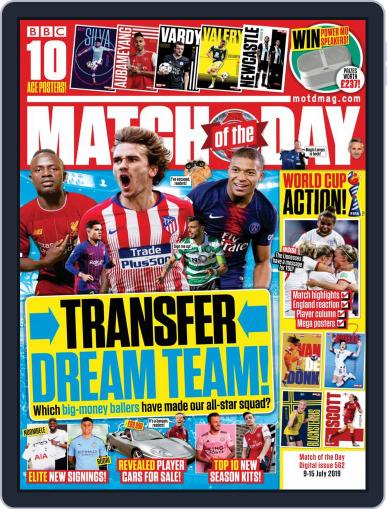 Match Of The Day July 9th, 2019 Digital Back Issue Cover