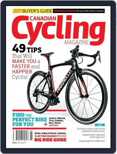 Canadian Cycling April 1st, 2017 Digital Back Issue Cover