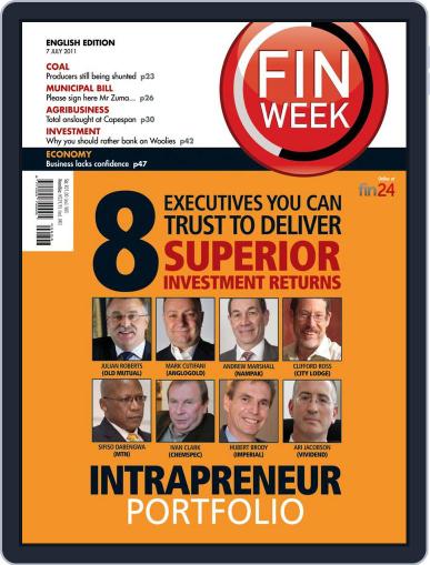 Finweek - English June 30th, 2011 Digital Back Issue Cover