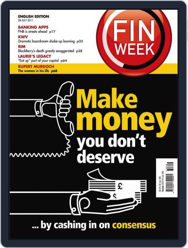 Finweek - English July 21st, 2011 Digital Back Issue Cover