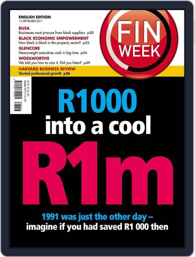 Finweek - English September 8th, 2011 Digital Back Issue Cover
