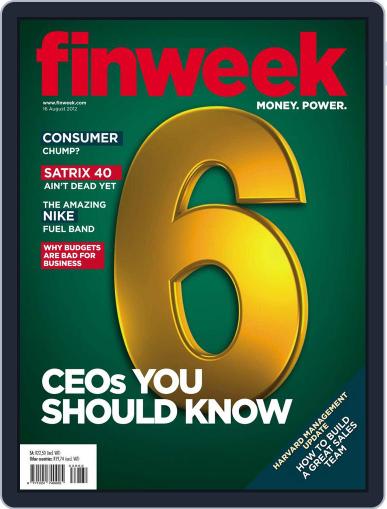 Finweek - English August 9th, 2012 Digital Back Issue Cover