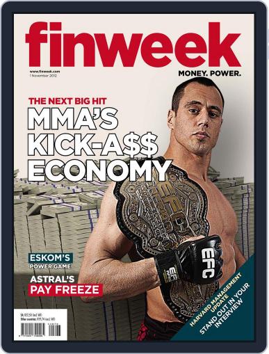 Finweek - English October 25th, 2012 Digital Back Issue Cover