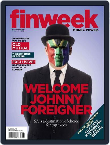 Finweek - English November 8th, 2012 Digital Back Issue Cover