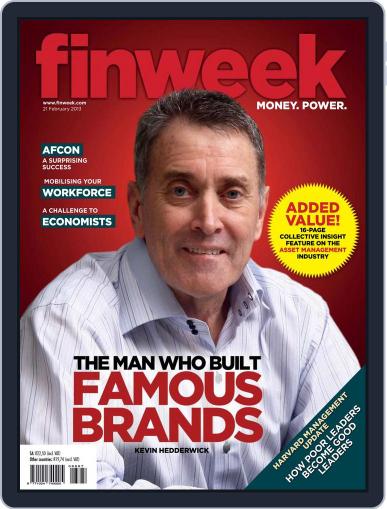 Finweek - English February 14th, 2013 Digital Back Issue Cover