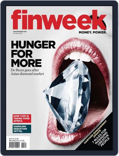 Finweek - English April 18th, 2013 Digital Back Issue Cover
