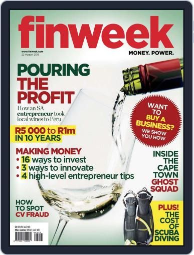 Finweek - English August 15th, 2013 Digital Back Issue Cover