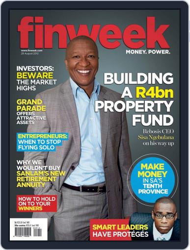 Finweek - English August 22nd, 2013 Digital Back Issue Cover